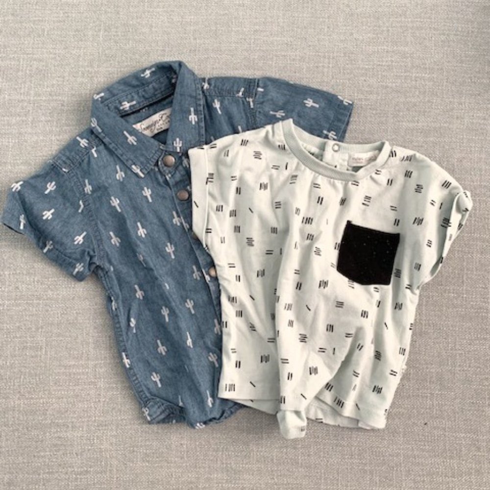 Toddler Lot Boy Cute Shirt Bundle
